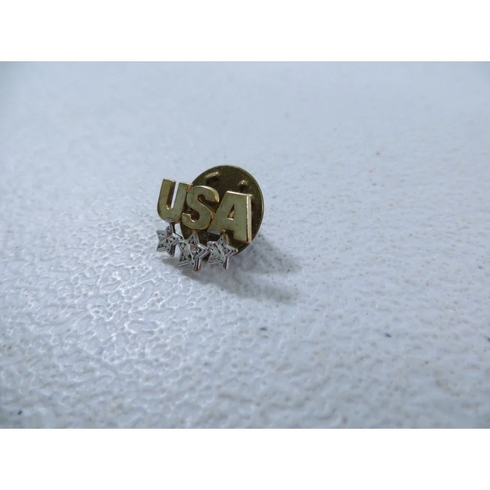 Michael Anthony 10K Gold USA Stars America American Lapel‎ Pin